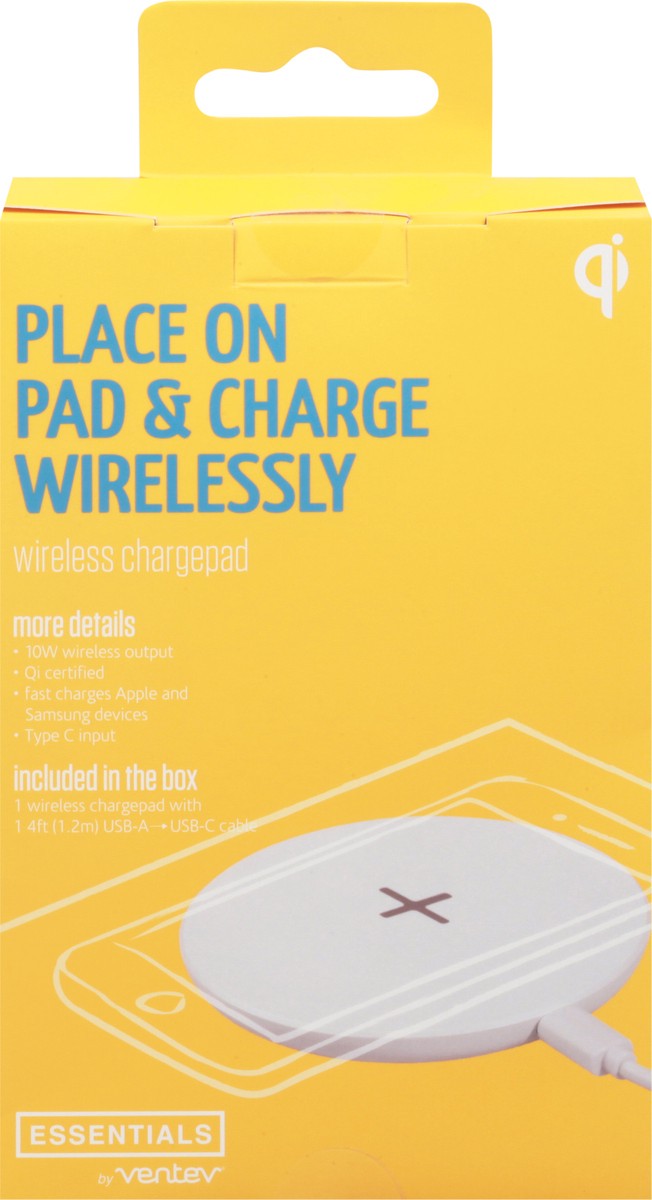 slide 10 of 10, Ventev Essentials Qi Wireless Chargepad 1 ea, 1 ea