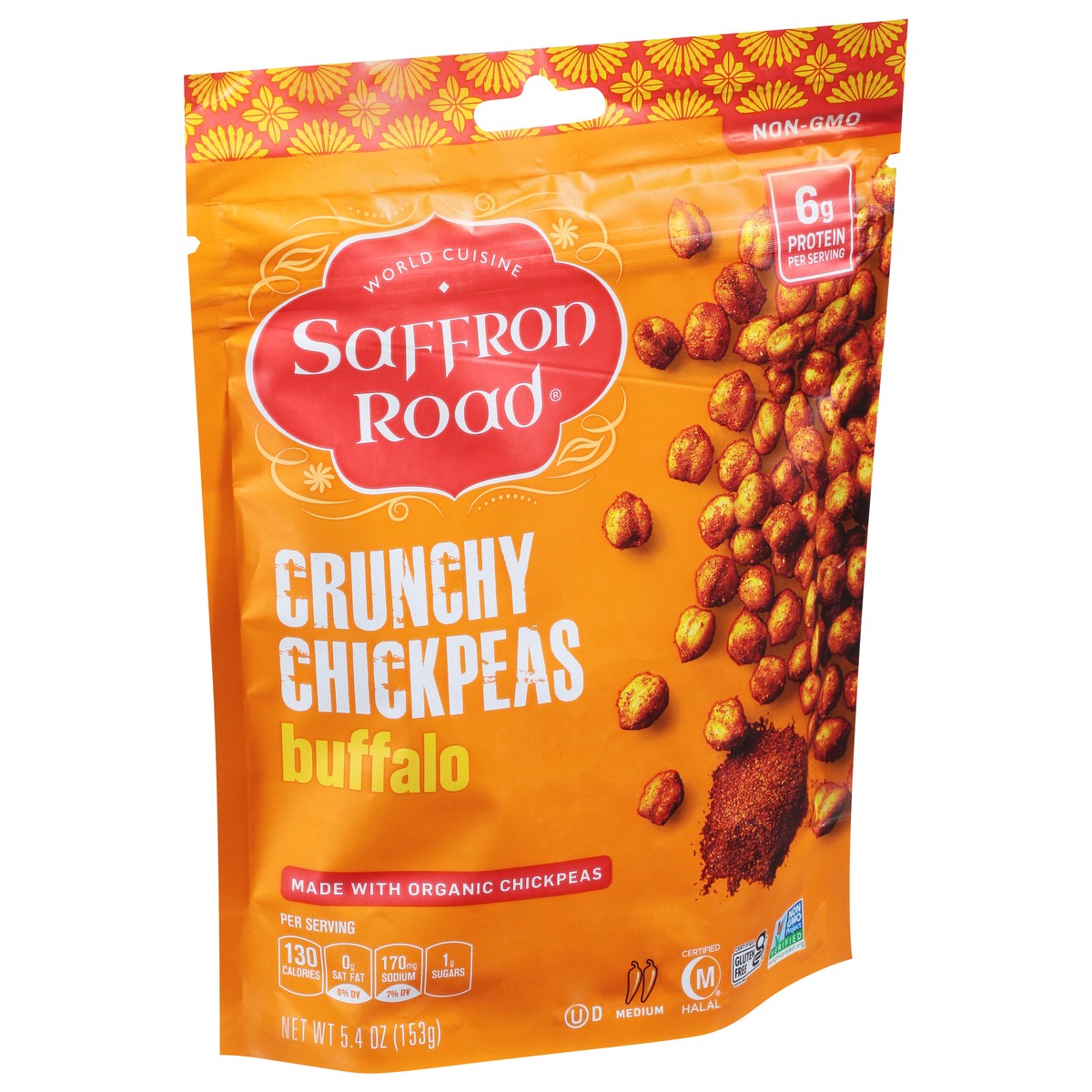 slide 2 of 14, Saffron Road Buffalo Crunchy Chickpeas, 6 oz