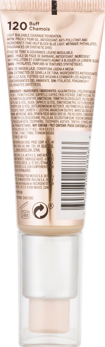 slide 8 of 9, Revlon PhotoReady Candid Glow Buff 110 Moisture Glow Foundation 0.75 oz, 0.75 oz