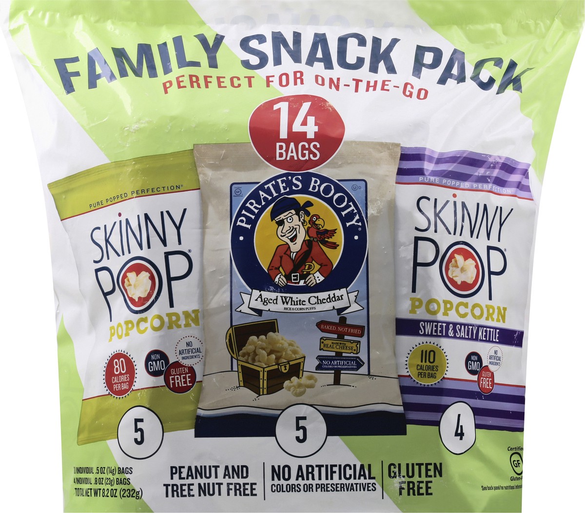 slide 6 of 9, SkinnyPop Assorted Family Snack Pack 14 ea, 14 ct