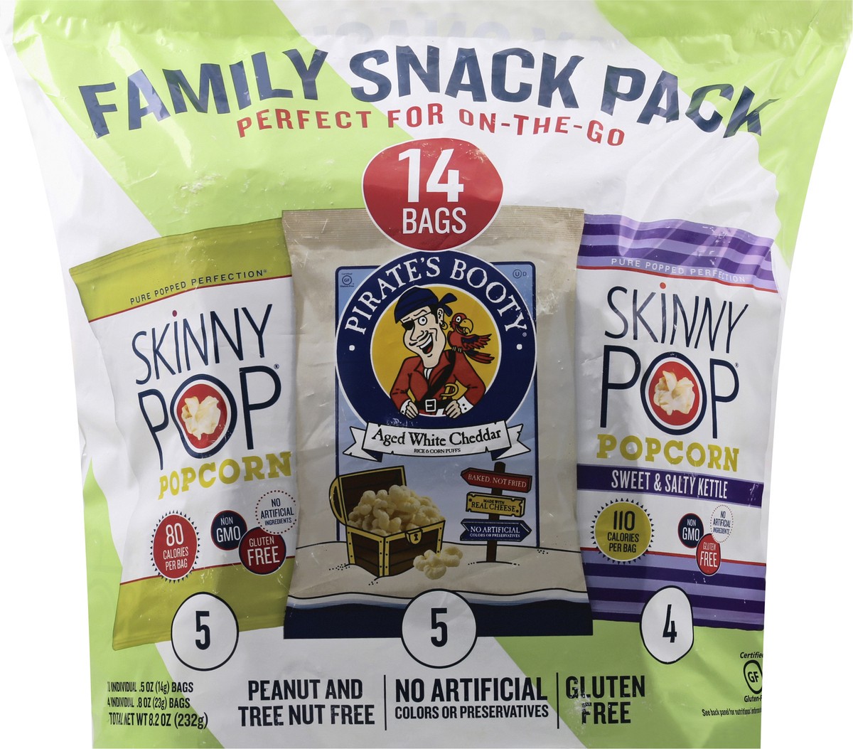 slide 1 of 9, SkinnyPop Assorted Family Snack Pack 14 ea, 14 ct