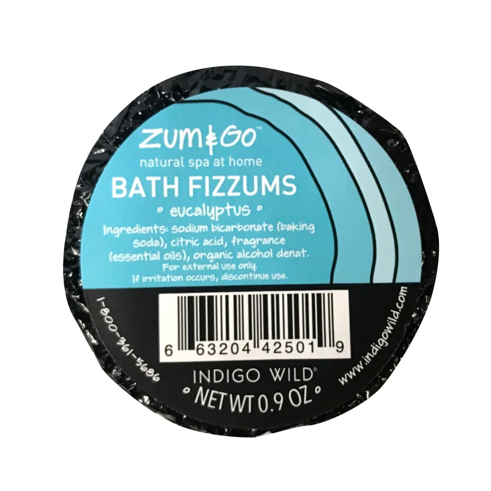 slide 1 of 1, Zum Bath FizZums Eucalyptus, 0.89999998 oz