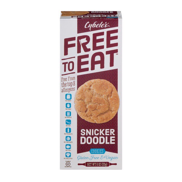 slide 1 of 1, Cybele's Free To Eat Snicker Doodle Cookies, 6 oz