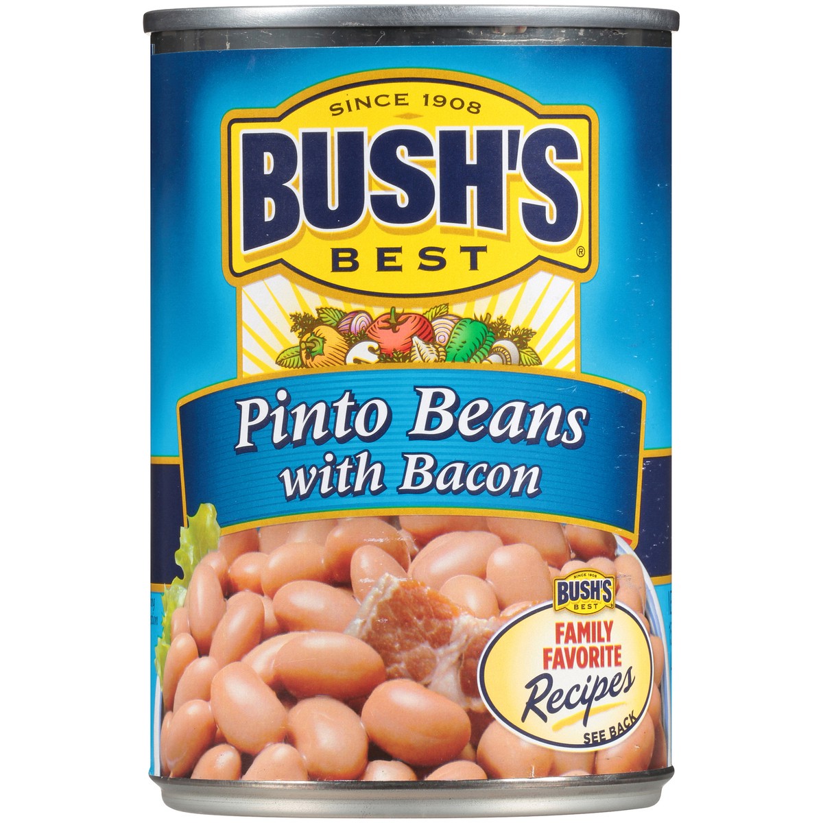 slide 5 of 12, Bush's Best Bush's Pinto Beans with Bacon 15.5 oz, 15.5 oz