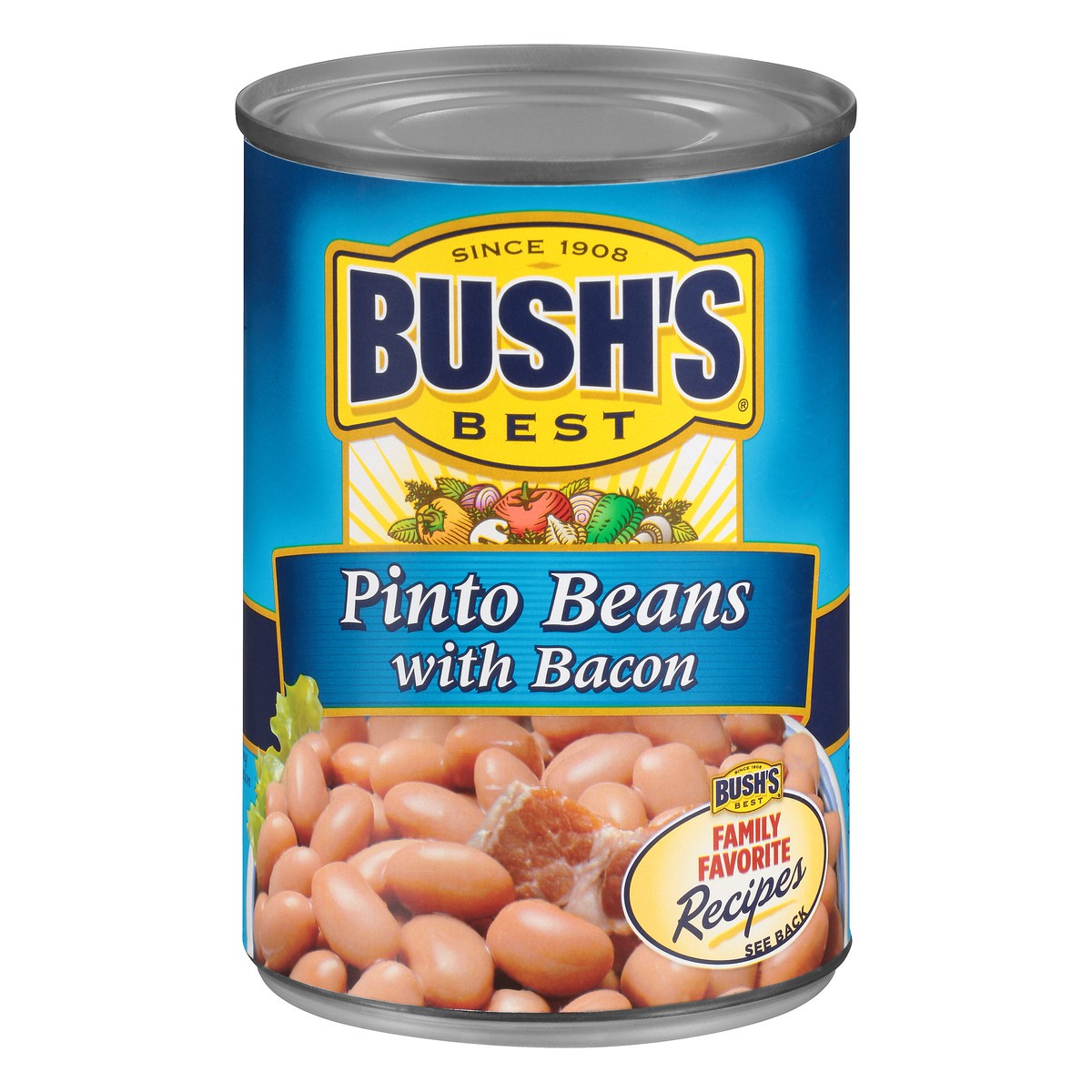 slide 6 of 12, Bush's Best Bush's Pinto Beans with Bacon 15.5 oz, 15.5 oz