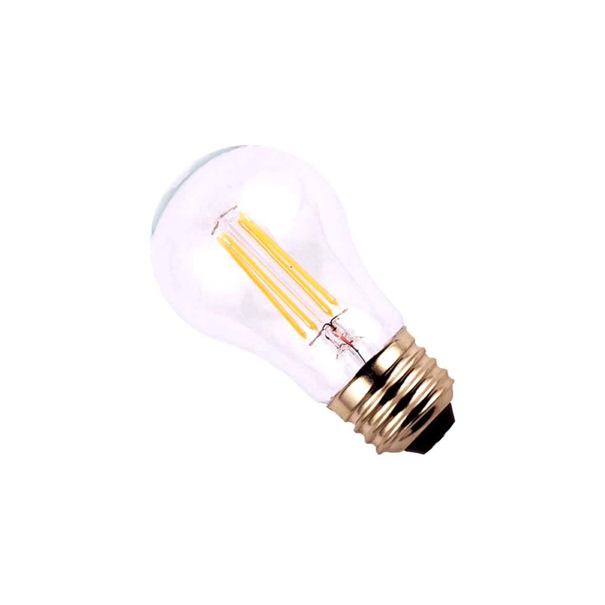 slide 2 of 7, 60W Equivalent A15 Dimmable Clear Glass Filament LED Light Bulb Soft White ), 2 ct