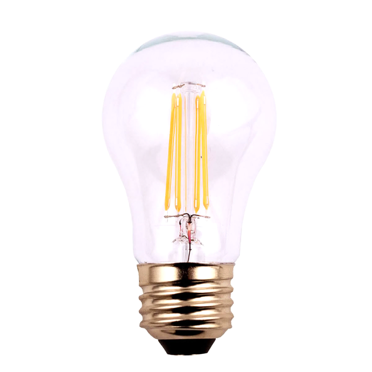 slide 5 of 7, 60W Equivalent A15 Dimmable Clear Glass Filament LED Light Bulb Soft White ), 2 ct