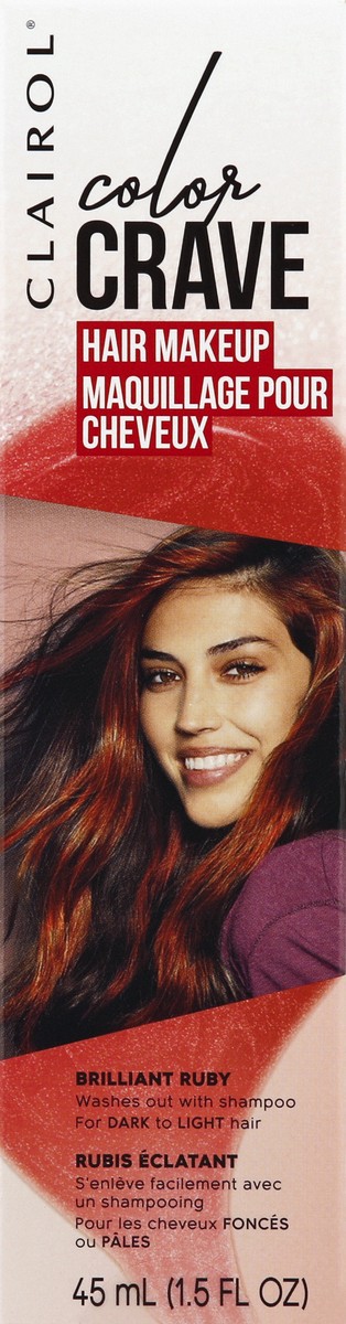 slide 5 of 6, Clairol Color Crave Brilliant Ruby Hair Makeup, 1.52 fl oz