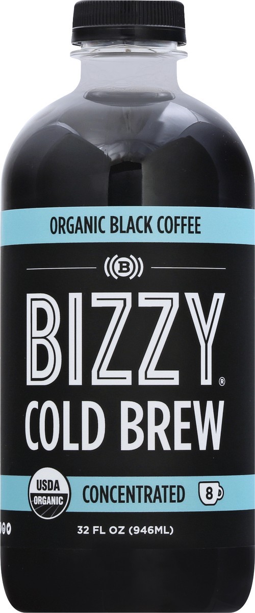 slide 12 of 13, Bizzy Organic Cold Brew Concentrated Black Coffee 32 oz, 32 oz