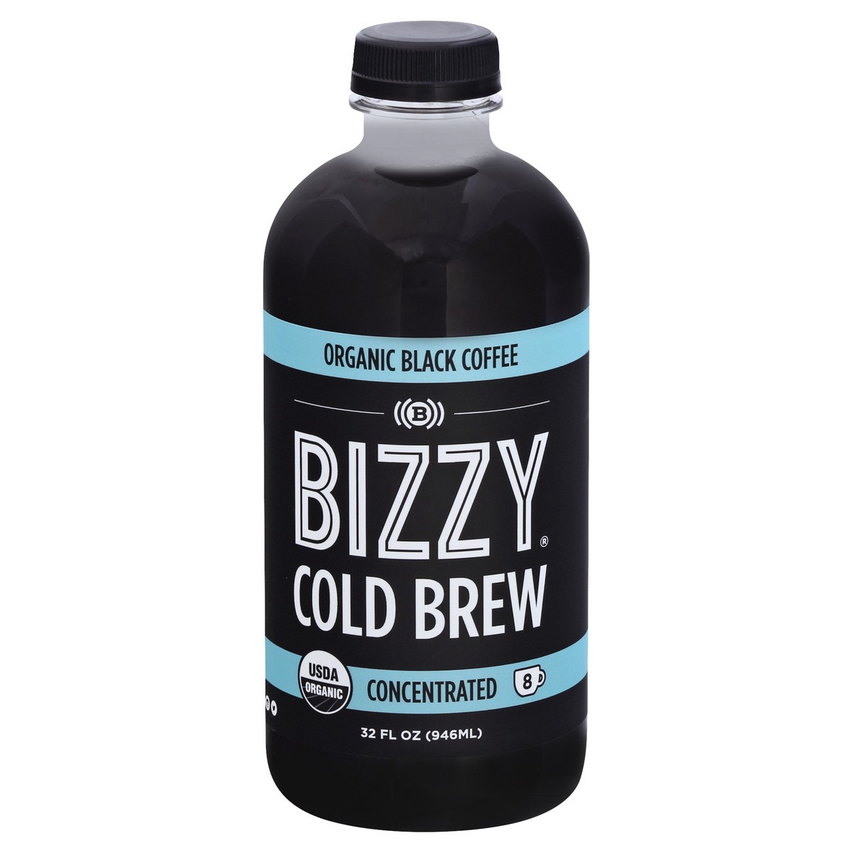 slide 13 of 13, Bizzy Organic Cold Brew Concentrated Black Coffee 32 oz, 32 oz