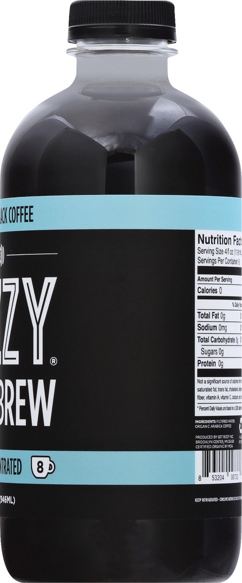 slide 10 of 13, Bizzy Organic Cold Brew Concentrated Black Coffee 32 oz, 32 oz