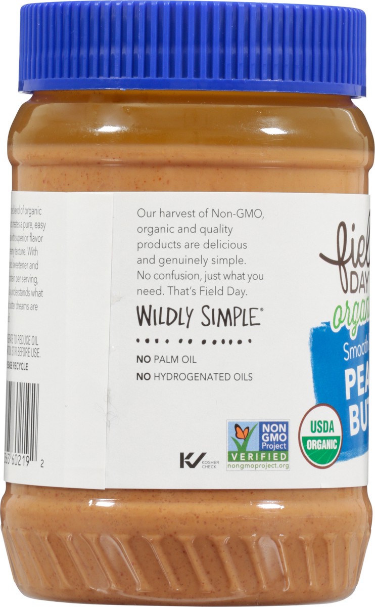 slide 6 of 14, Field Day Organic Smooth & Salted Peanut Butter 18 oz, 18 oz