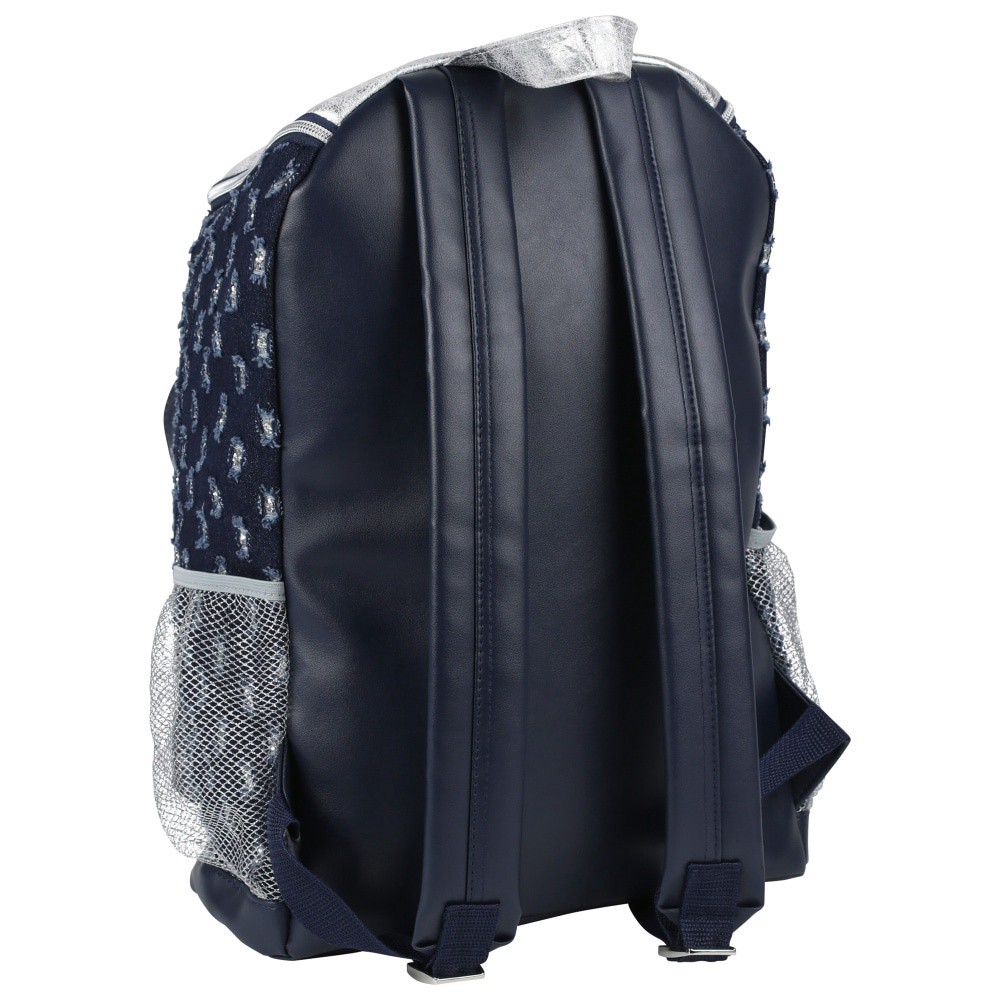 slide 2 of 2, Cudlies Denim Glitter & Hearts Fashion Backpack, 1 ct