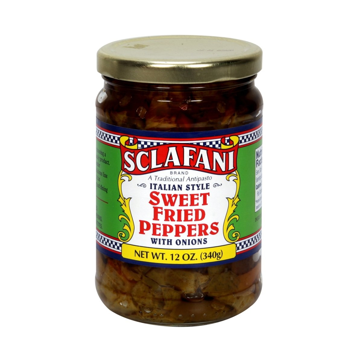 slide 1 of 1, Sclafani Sweet Fried Peppers, 12 oz