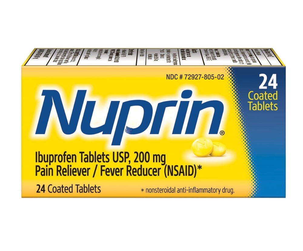 slide 1 of 1, Nuprin Coated Ibuprofen Tablets 200Mg, 24 ct