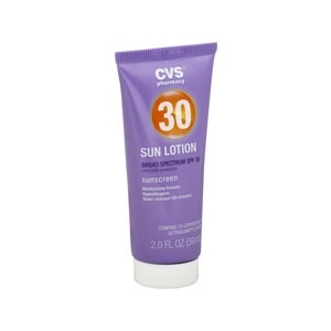 slide 1 of 1, CVS Pharmacy Sun Lotion Broad Spectrum Spf 30 Sunscreen, 2 fl oz; 59 ml