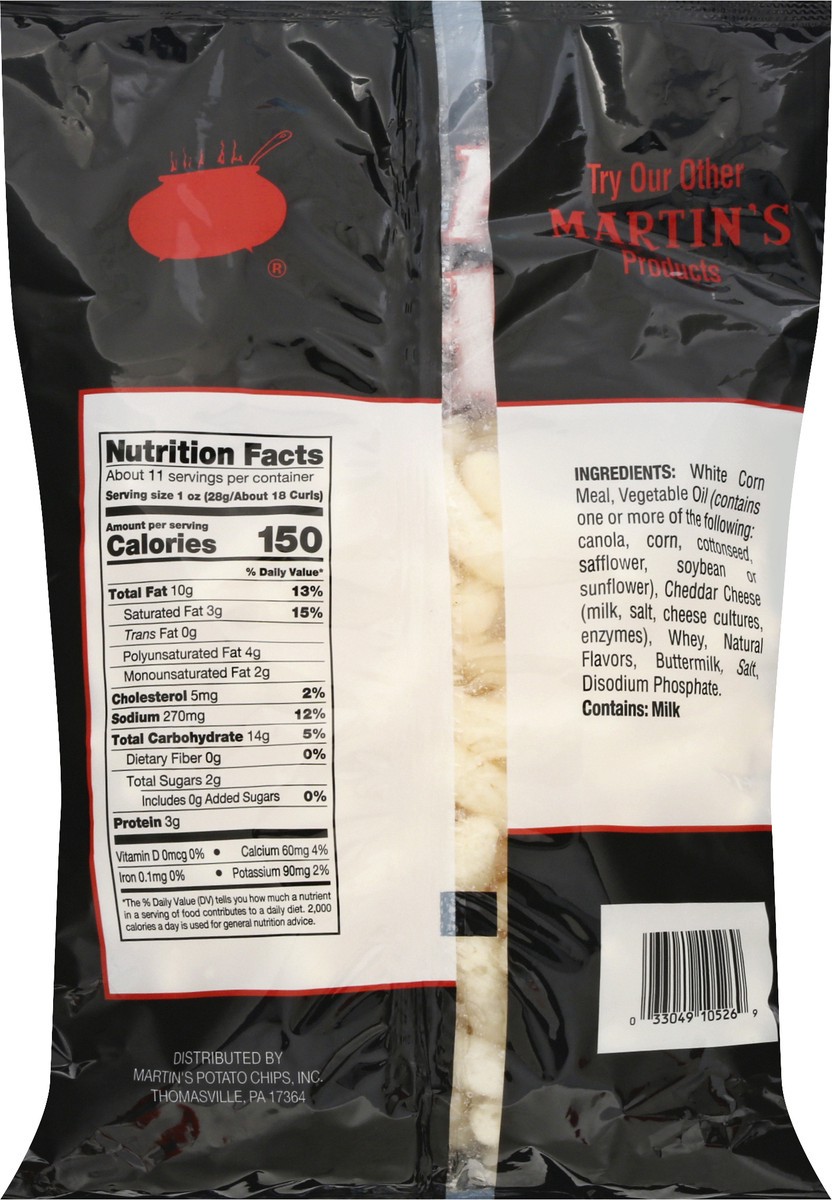 slide 2 of 13, Martin's Baked White Cheddar Cheese Curls 10.5 oz, 10.5 oz