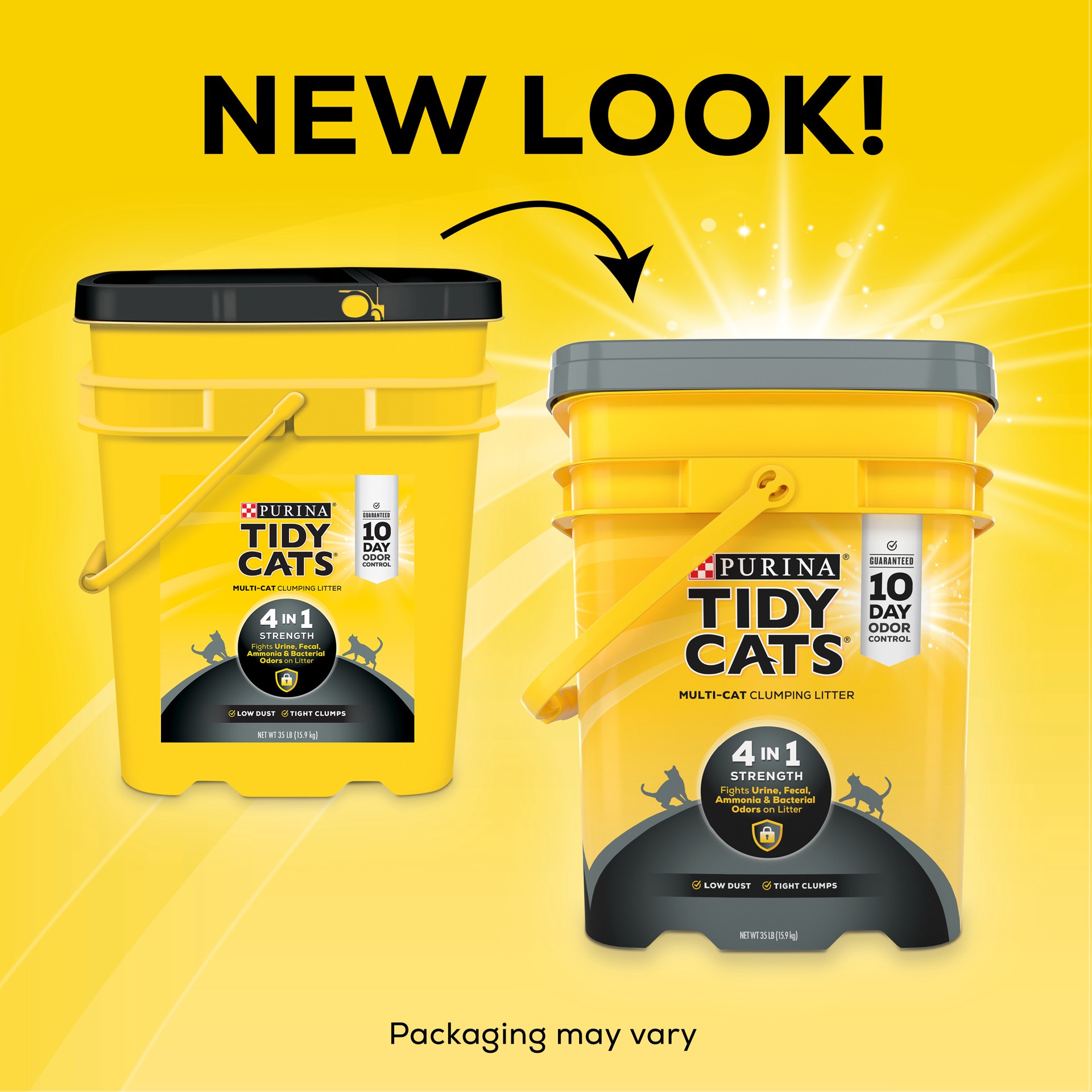 slide 7 of 9, Tidy Cats Purina Tidy Cats Clumping Cat Litter, 4-in-1 Strength Multi Cat Litter, 35 lb