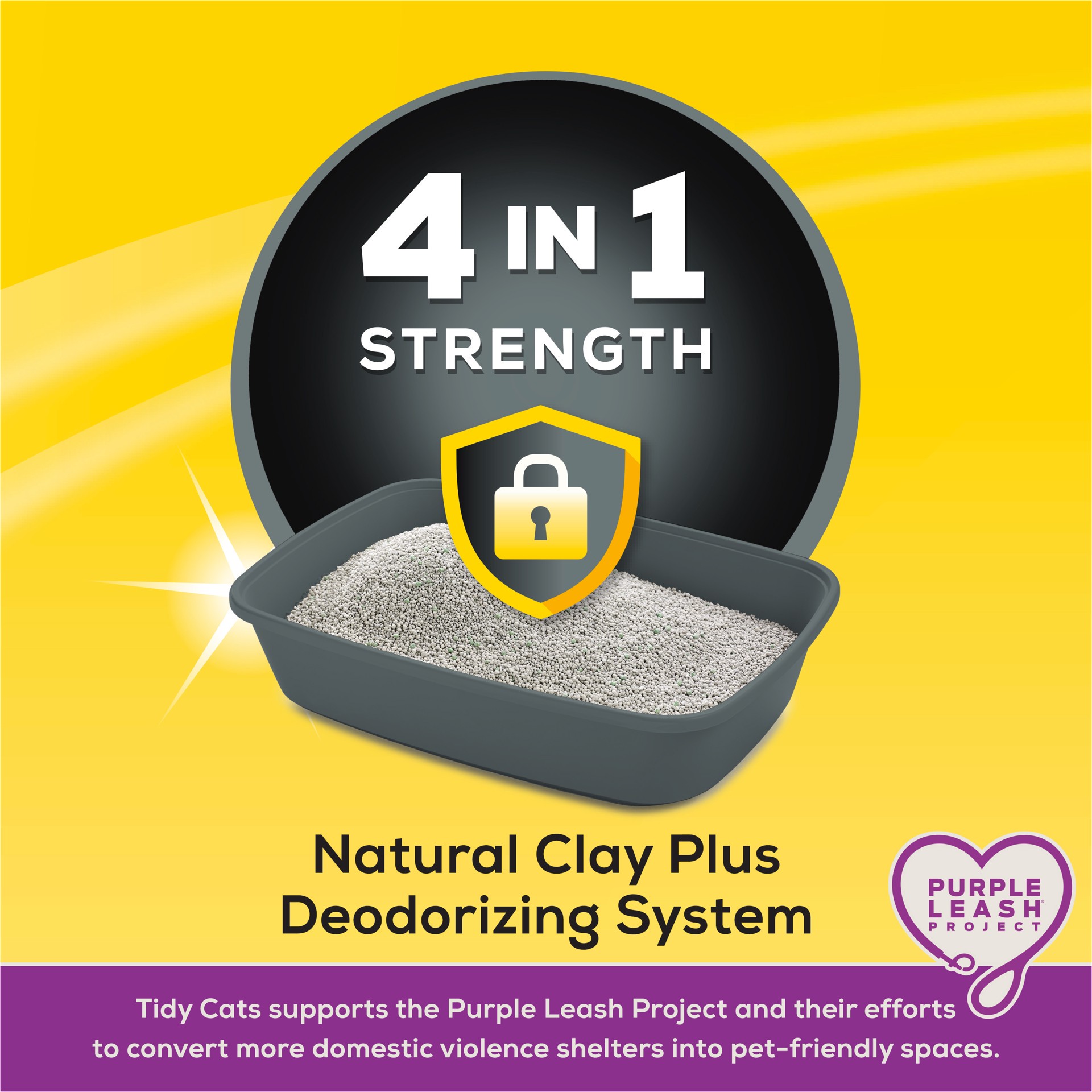 slide 2 of 9, Tidy Cats Purina Tidy Cats Clumping Cat Litter, 4-in-1 Strength Multi Cat Litter, 35 lb
