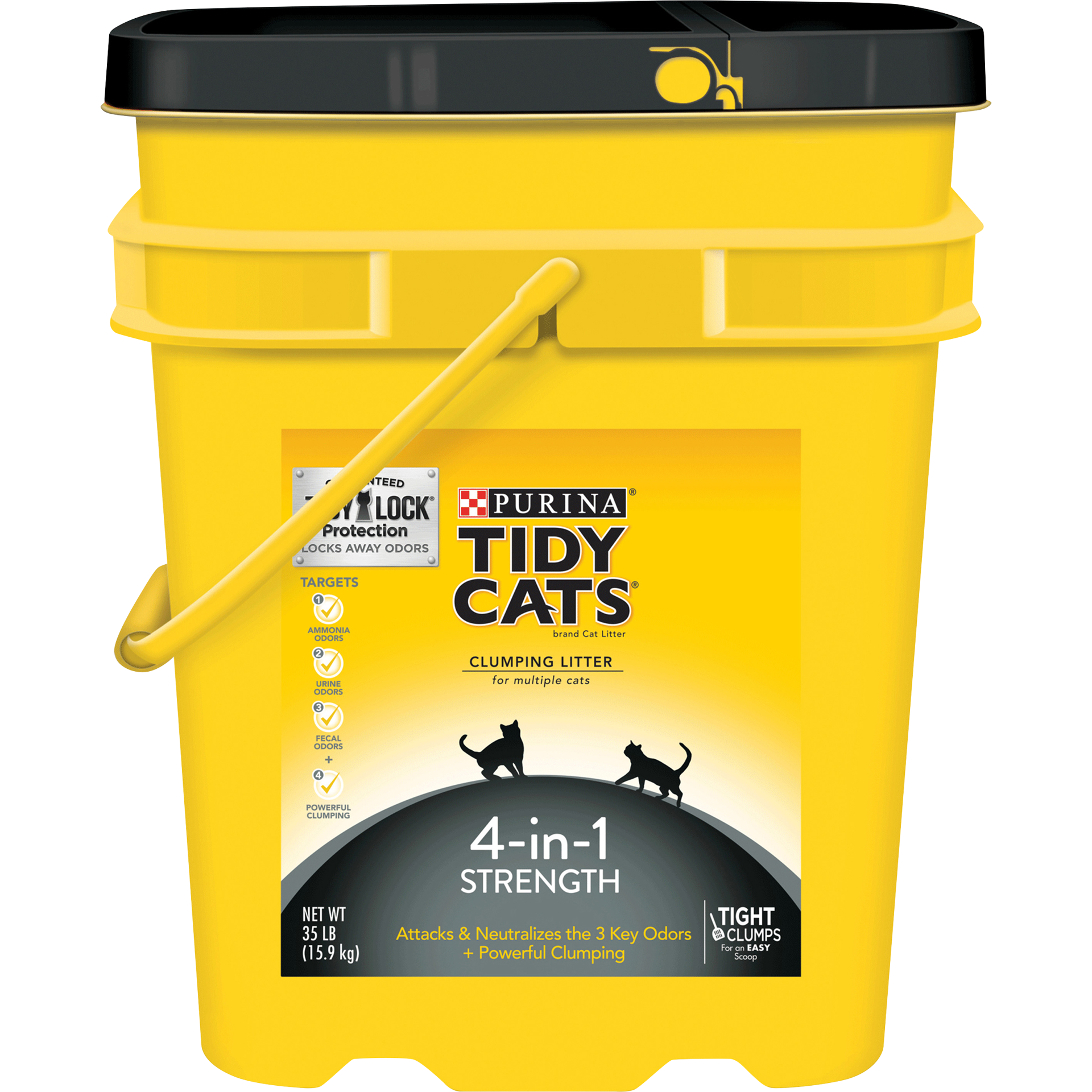 slide 1 of 1, Tidy Cats 4-in-1 Strength Multi-Cat Clumping Litter - 35lbs, 35 lb