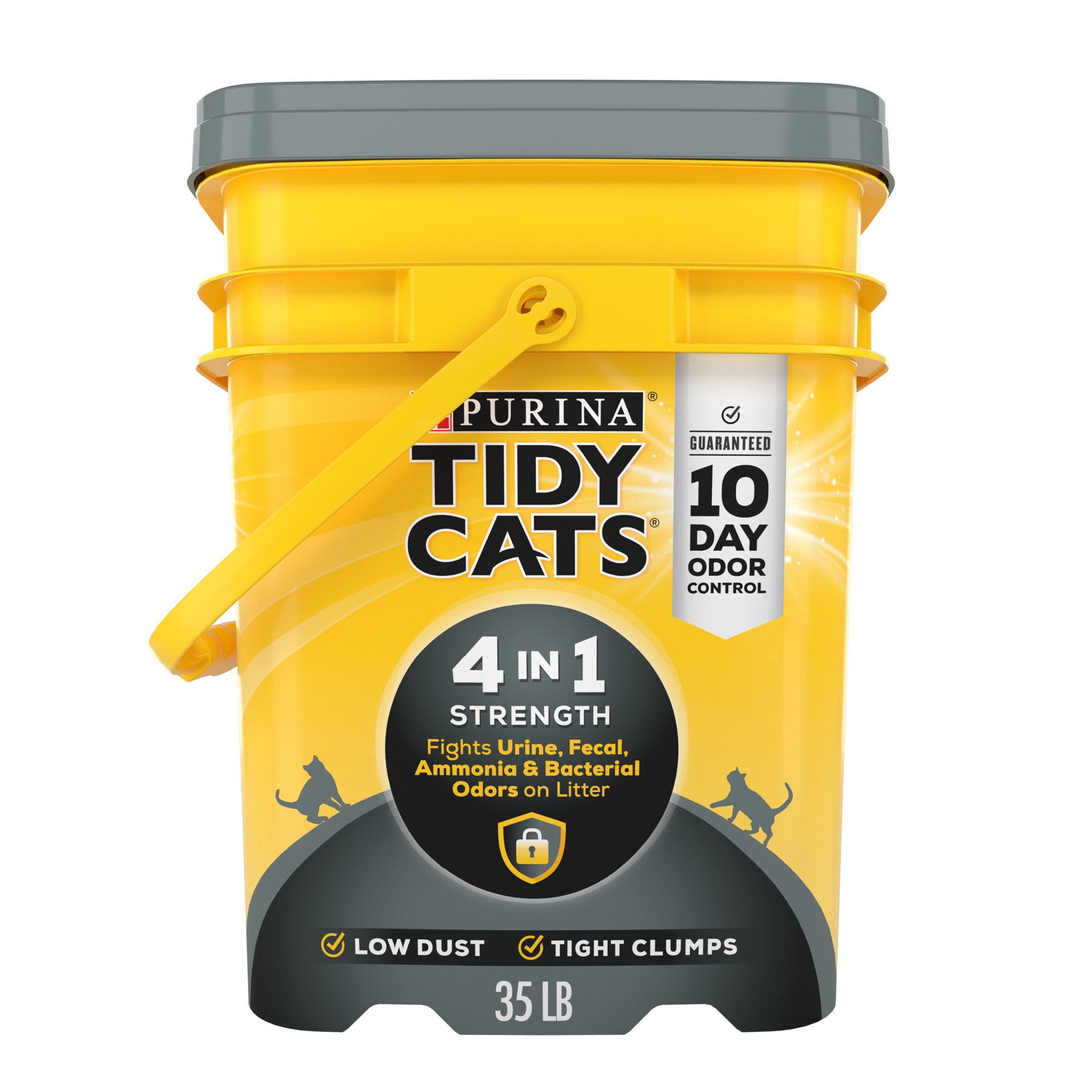 slide 1 of 9, Tidy Cats Purina Tidy Cats Clumping Cat Litter, 4-in-1 Strength Multi Cat Litter, 35 lb