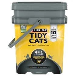 Purina Tidy Cats Clumping Cat Litter, 4-in-1 Strength Multi Cat Litter