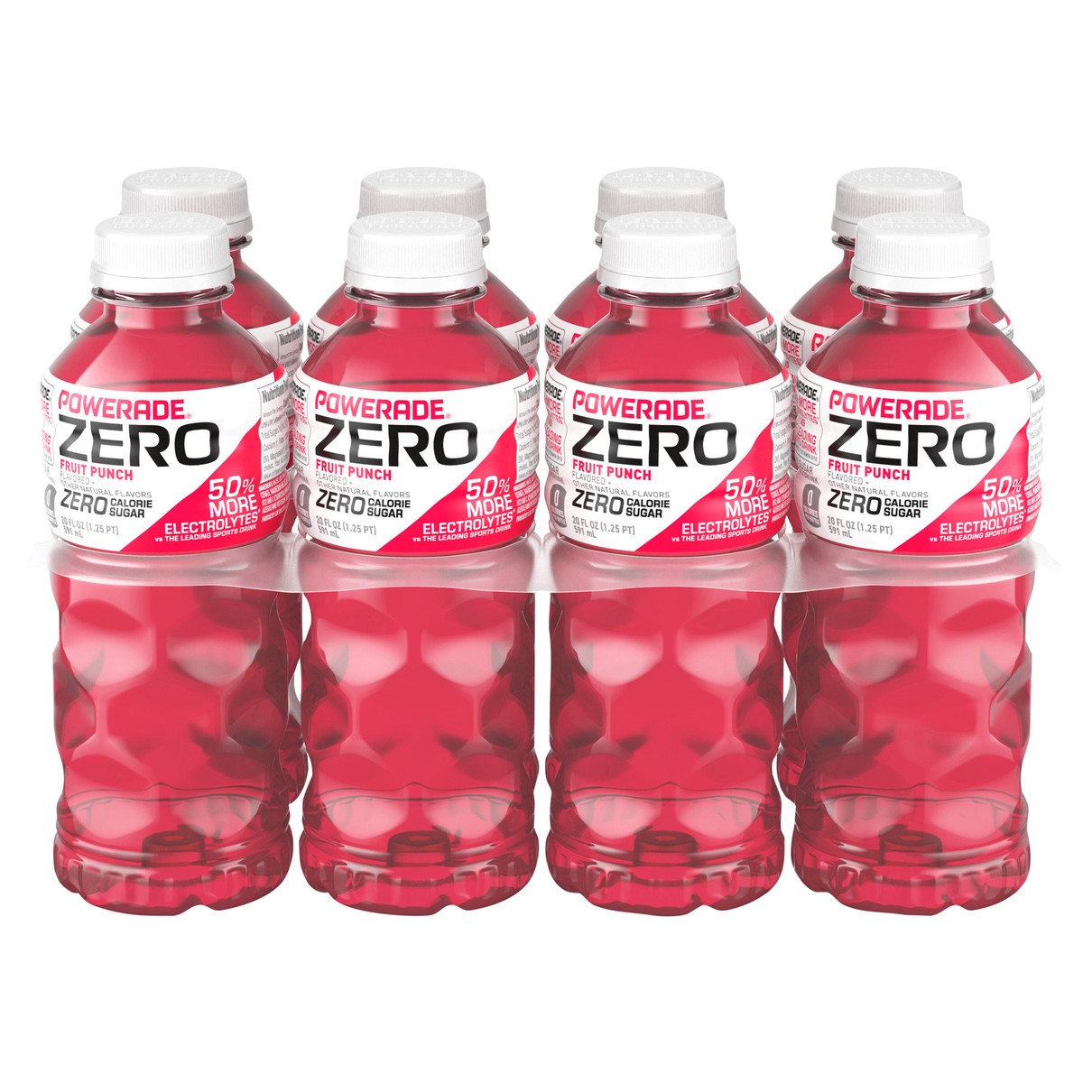 slide 1 of 3, POWERADE Zero Fruit Punch Bottles- 8 ct, 8 ct