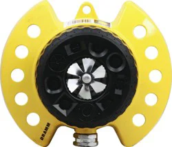 Dramm Turret Sprinkler, 9-Pattern, Yellow