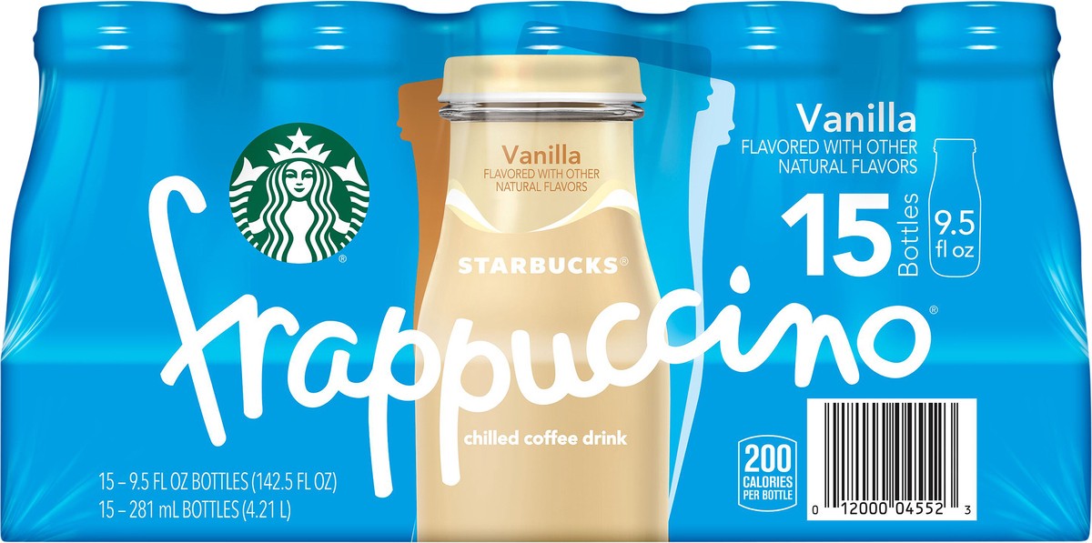 slide 4 of 4, Starbucks Frappuccino Chilled Coffee Drink Vanilla - 15 ct, 15 ct