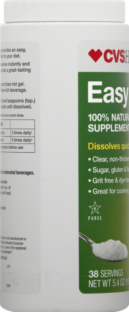 slide 2 of 10, CVS Health Easy Fiber, 38 Servings, 1 ct