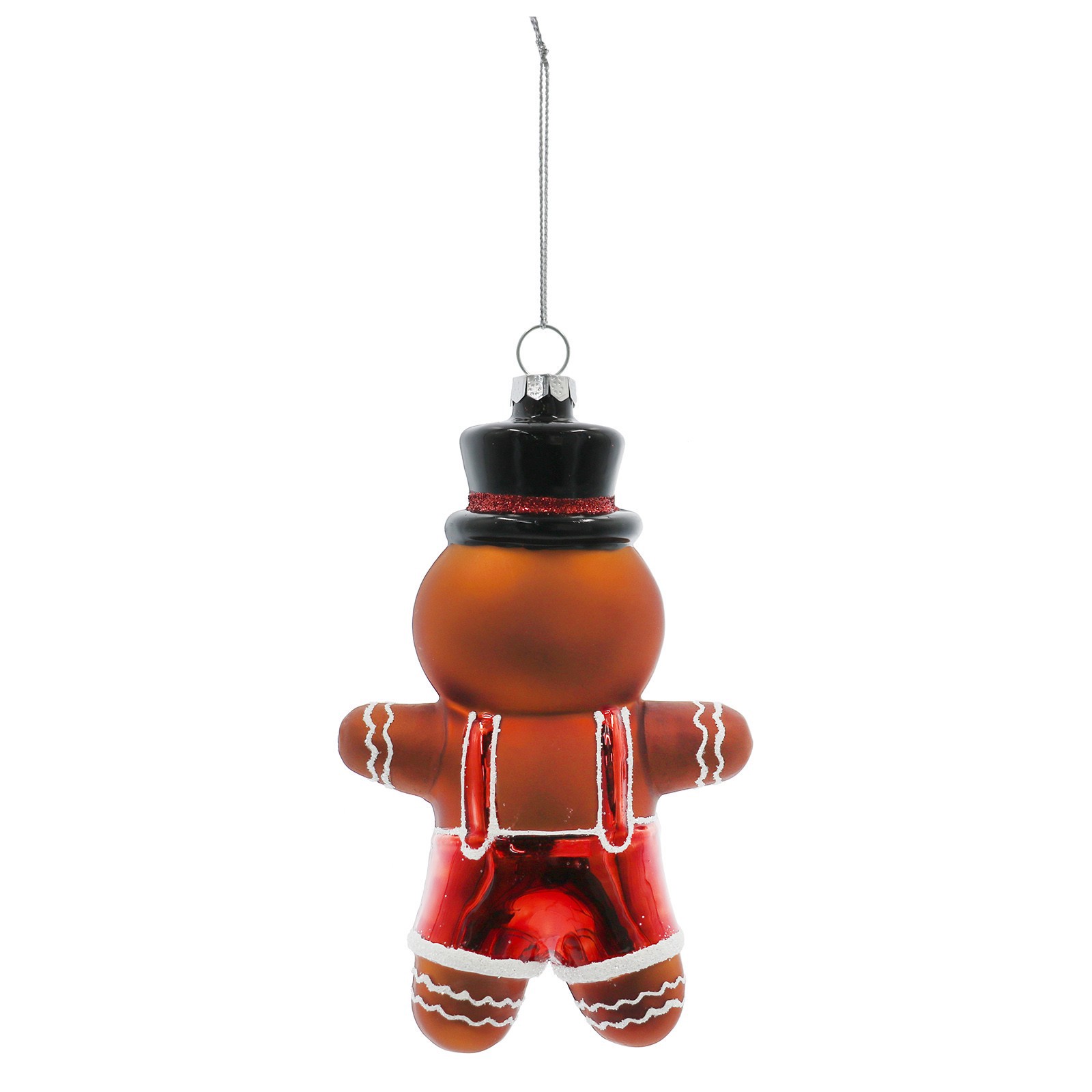 slide 3 of 4, 5.5" Gingerbread Joy Glass Ornament By Ashland, 5.5 in