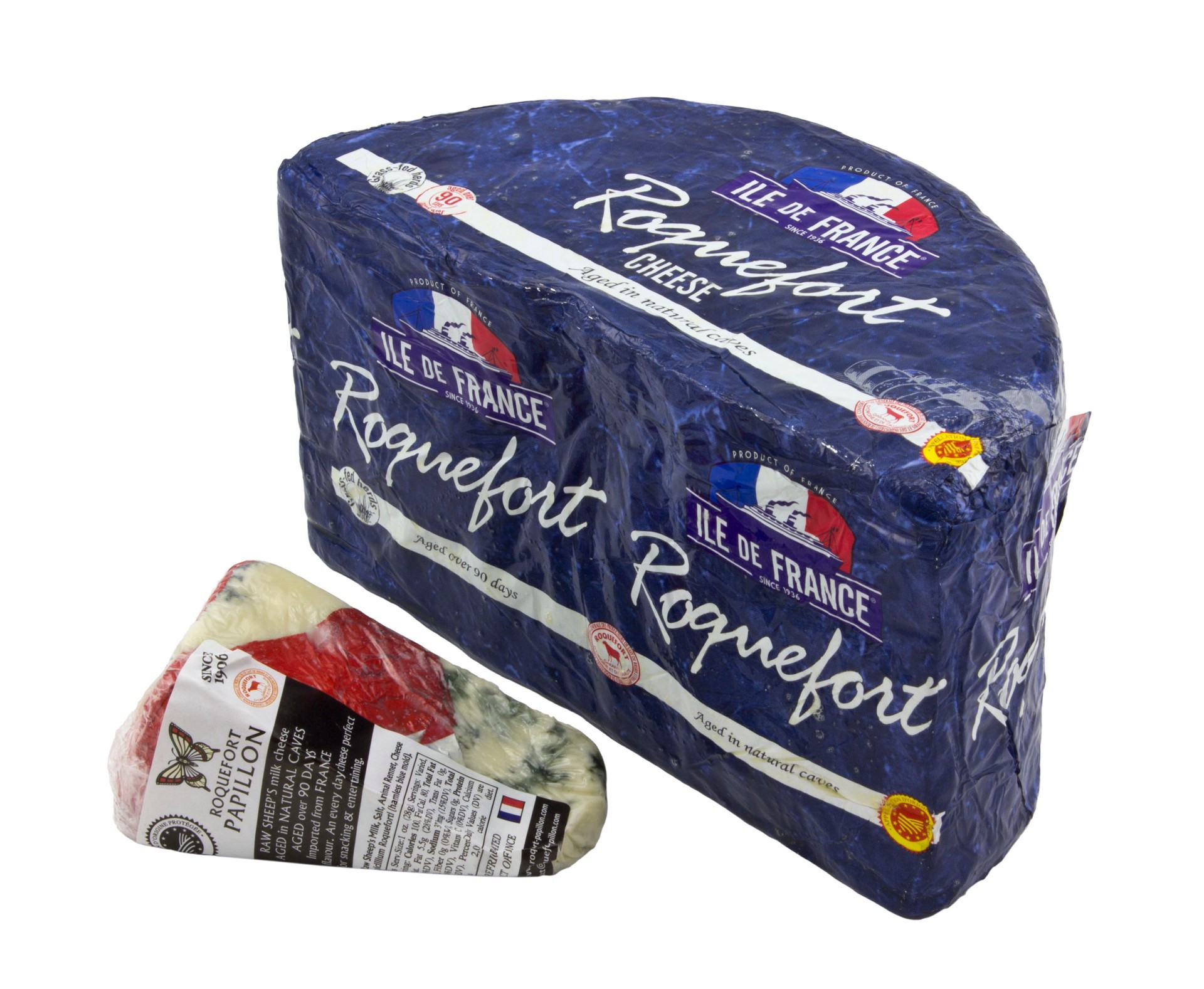 slide 1 of 1, Ile de France Papillon Roquefort Cheese, per lb