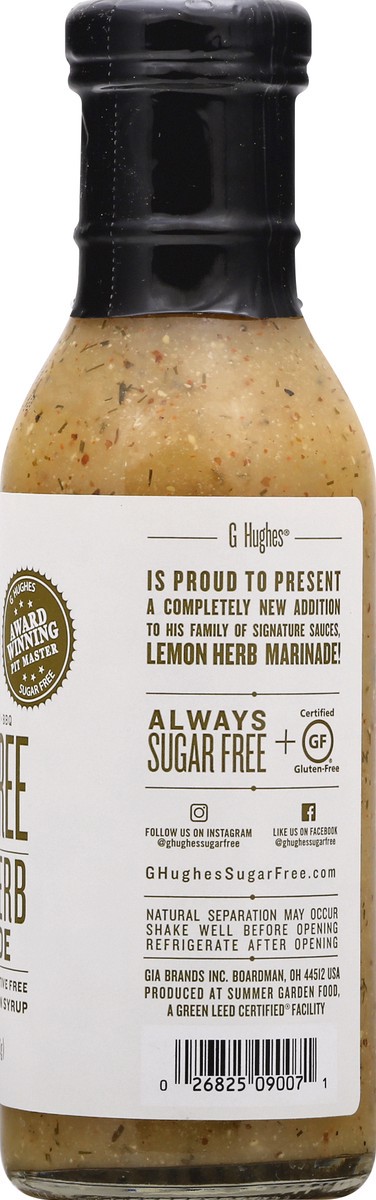 slide 10 of 13, G Hughes Sugar Free Lemon Herb Marinade 12 oz, 12 oz