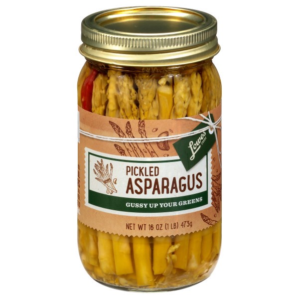slide 1 of 1, Lowes Foods Pickled Asparagus, 16 oz
