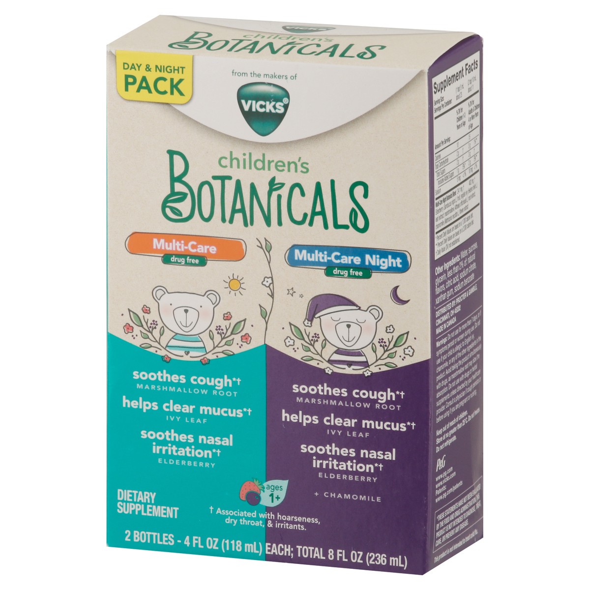 slide 2 of 14, Botanicals Day & Night Pack Children's Multi-Care 2 - 4 fl oz Bottles, 2 ct; 4 fl oz