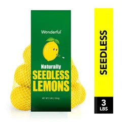 Wonderful Seedless Lemons 3 lb Bag