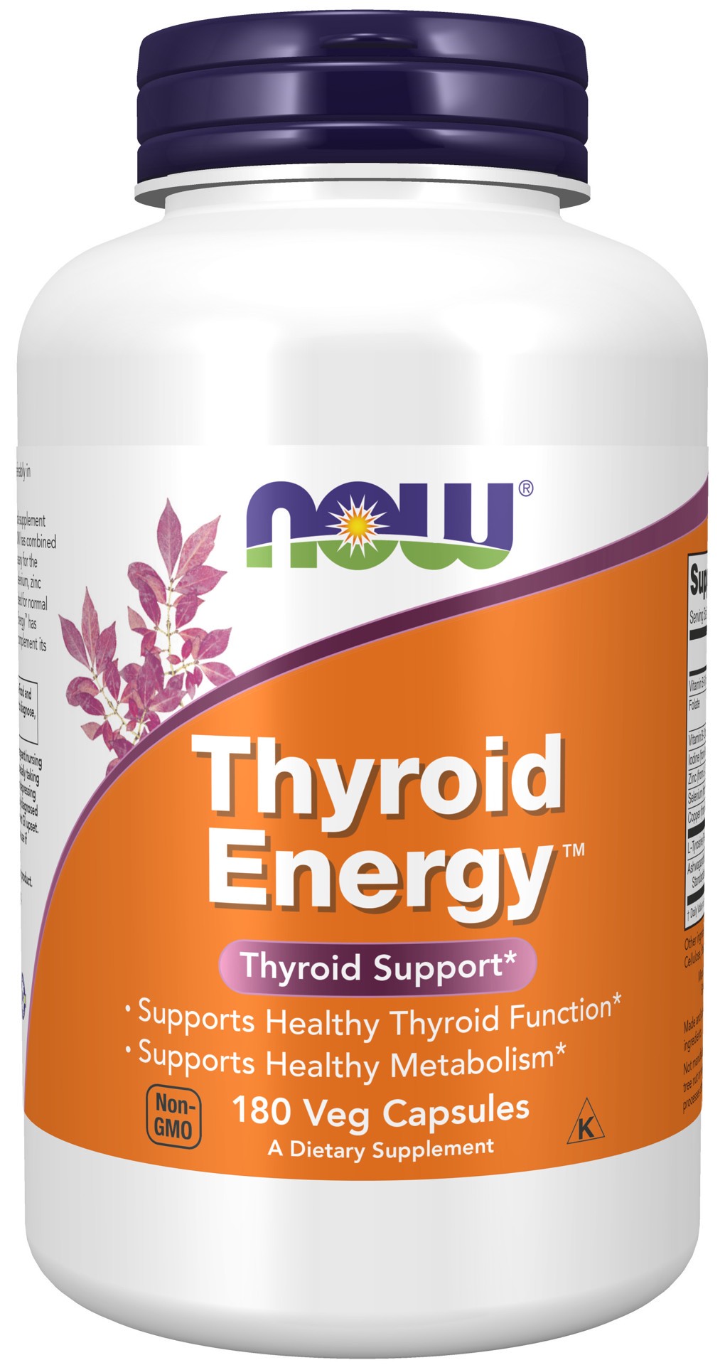 slide 1 of 4, NOW Thyroid Energy™ - 180 Veg Capsules, 180 ct