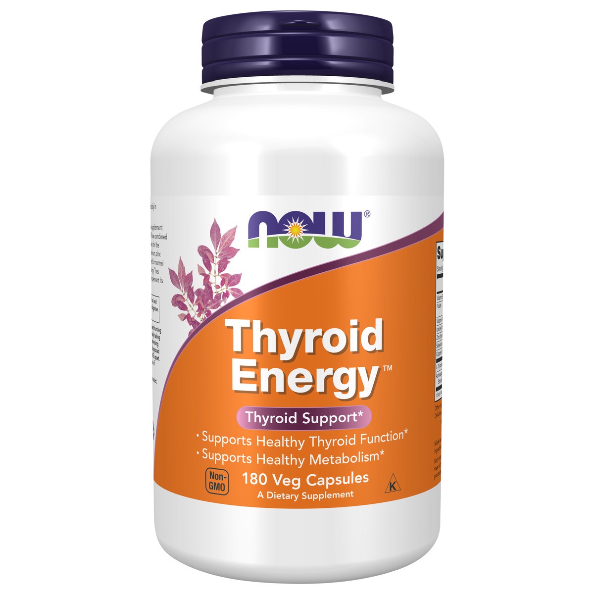 slide 1 of 4, NOW Thyroid Energy™ - 180 Veg Capsules, 180 ct