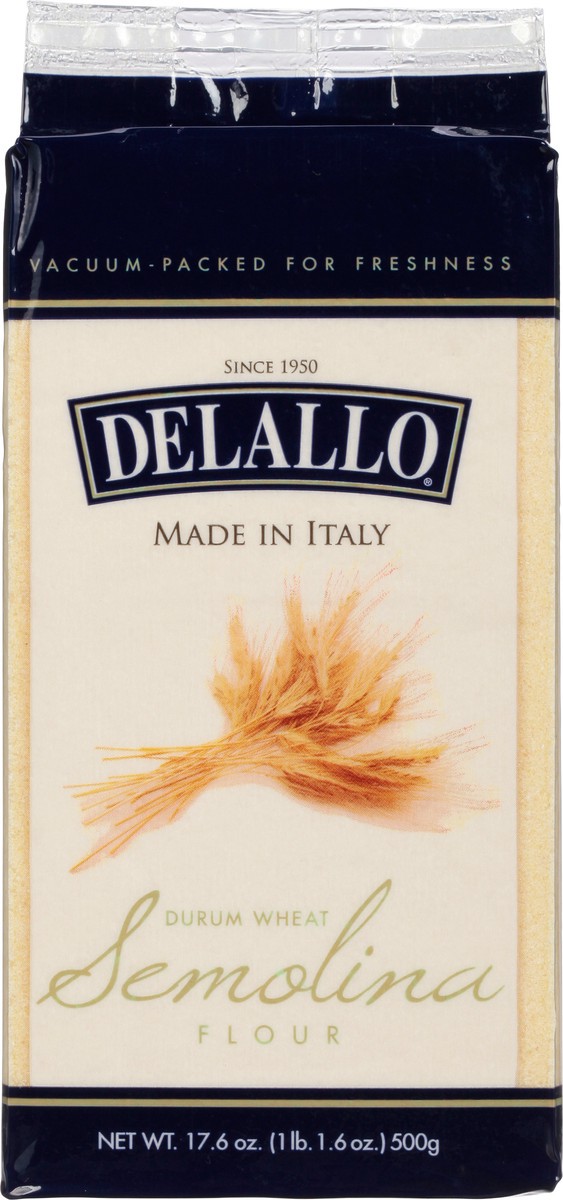 slide 4 of 10, DeLallo Flour Semolina Durum Wheat, 17.6 oz