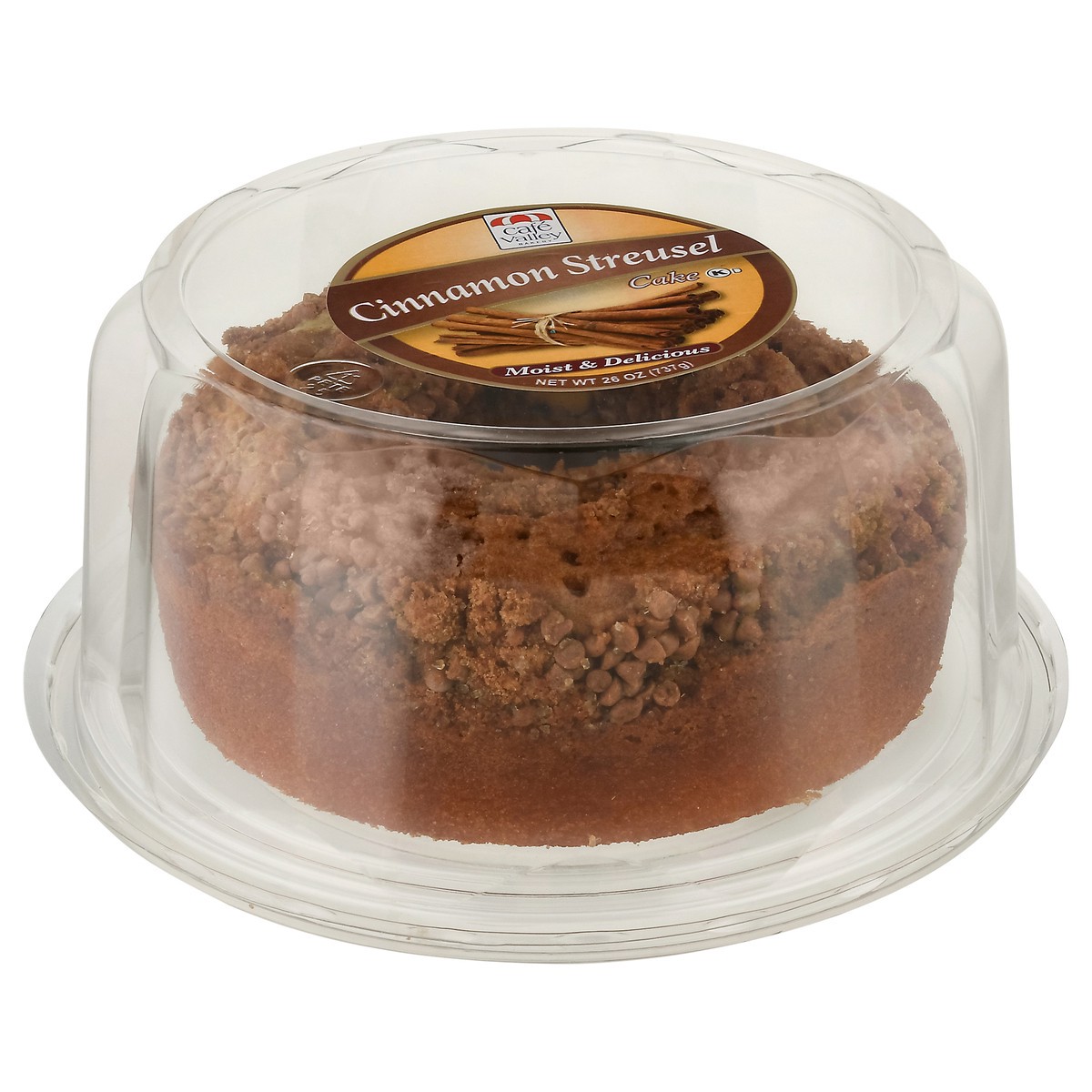 slide 9 of 12, Café Valley Cinnamon Streusel Cake, 26 oz