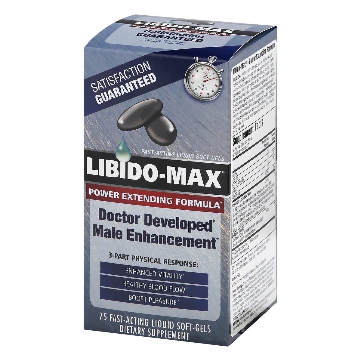 slide 2 of 9, Libido-Max Fast-Acting Liquid Soft-Gels Male Enhancement 75 ea, 75 ct