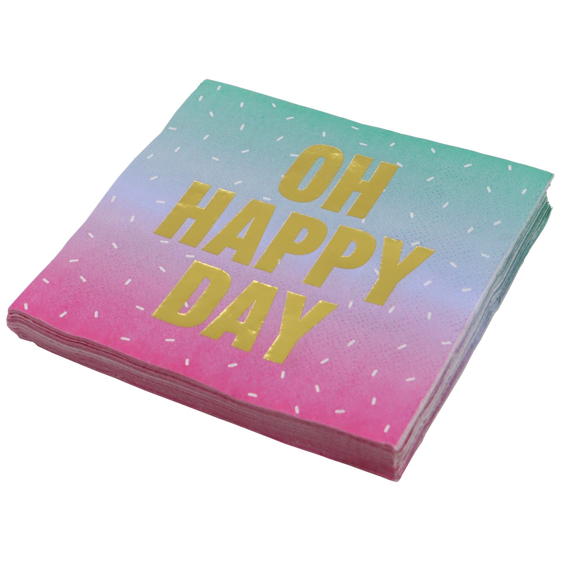 slide 2 of 3, Oh Happy Day Beverage Napkins, 20ct. By Celebrate It, 20 ct