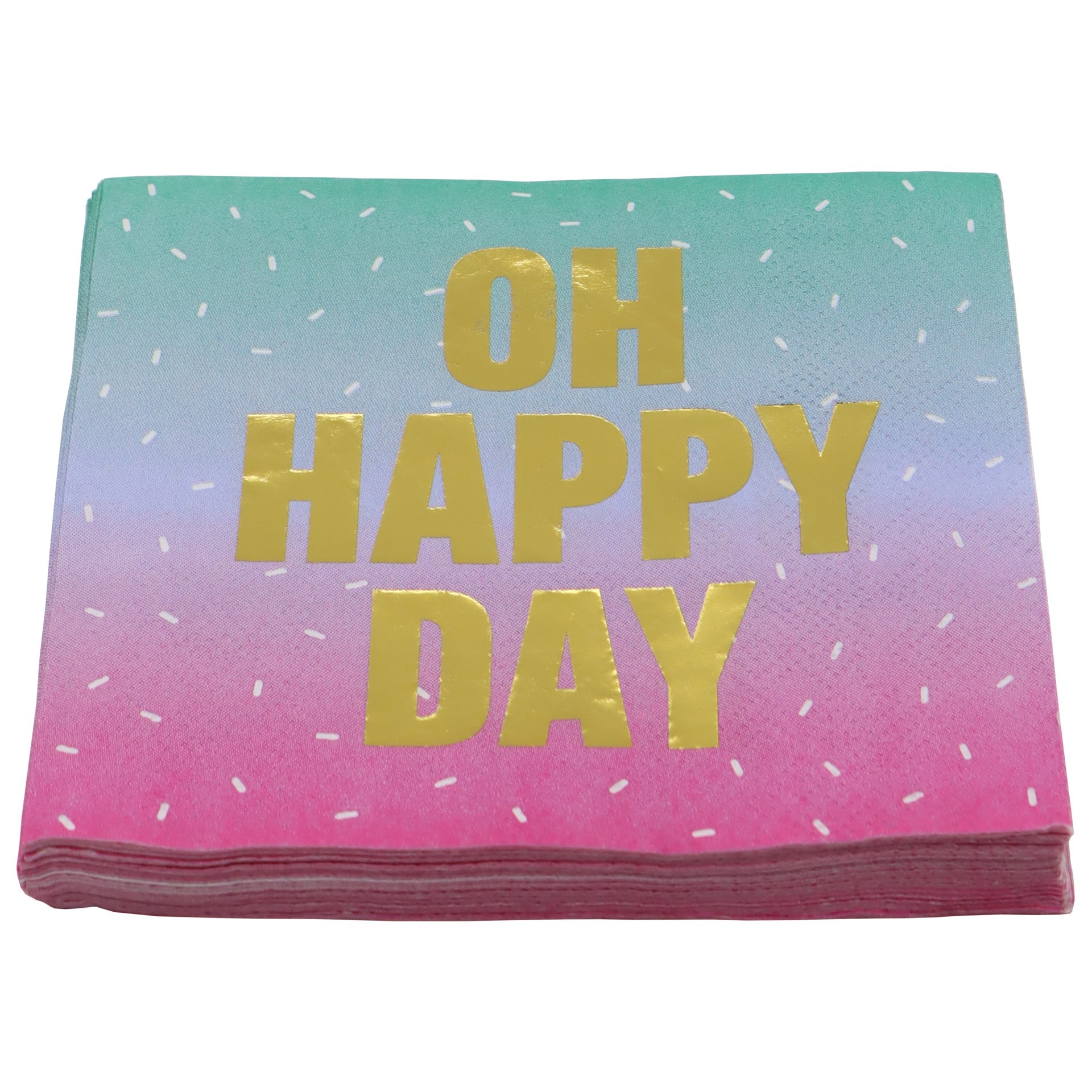 slide 3 of 3, Oh Happy Day Beverage Napkins, 20ct. By Celebrate It, 20 ct