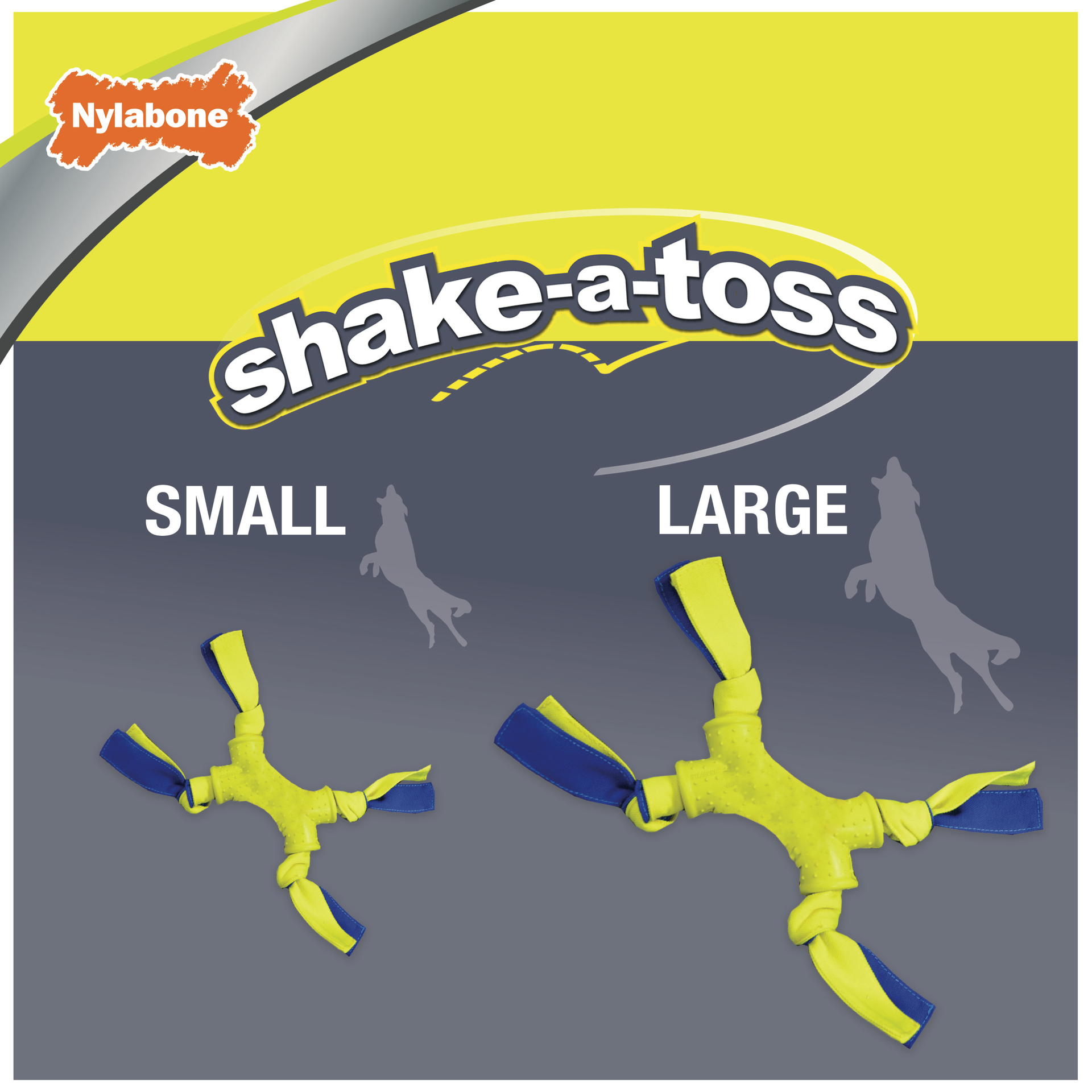 slide 4 of 10, Nylabone Power Play Interactive Dog Toy Shake-a-Toss Small/Regular - Up to 25 Ibs.(1 Count), SM