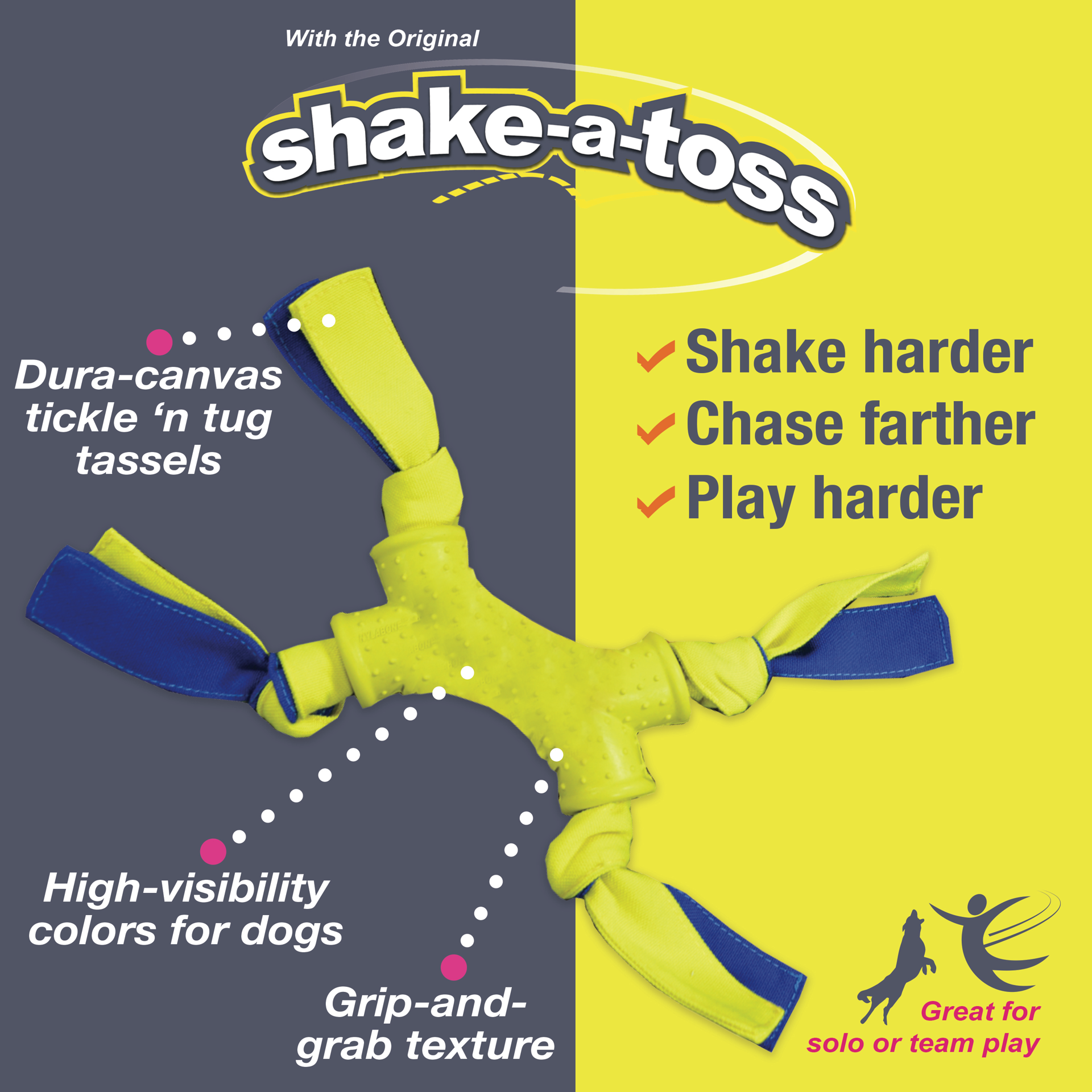 slide 6 of 10, Nylabone Power Play Interactive Dog Toy Shake-a-Toss Small/Regular - Up to 25 Ibs.(1 Count), SM