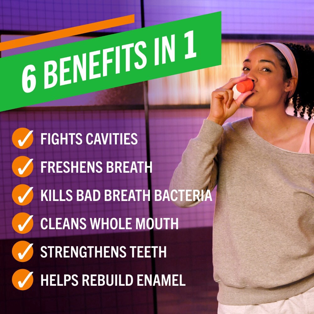 slide 4 of 6, TheraBreath Complete Mouthwash, 6-in-1 Benefits, Alcohol-Free, Revitalizing Mint, 16 fl oz