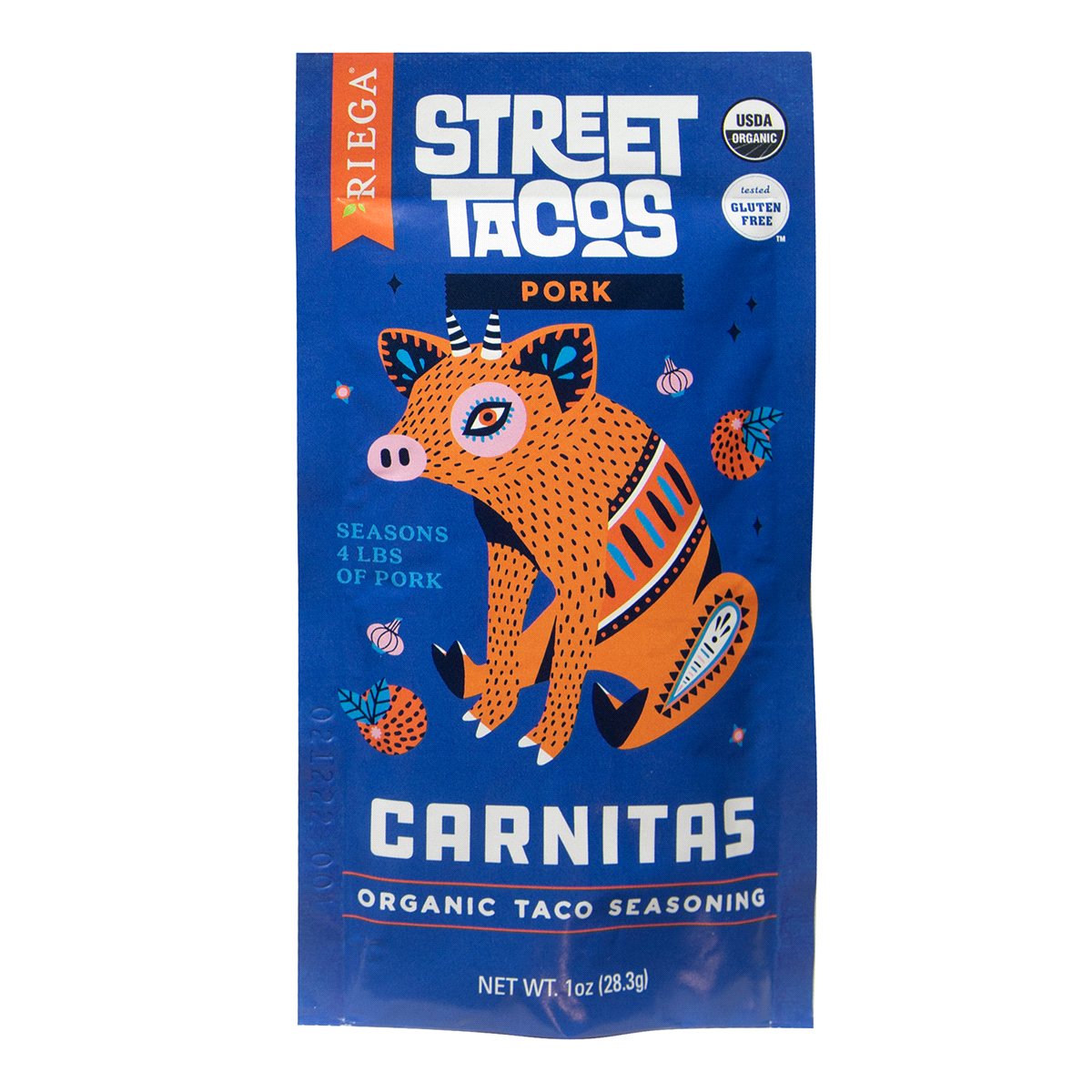 slide 1 of 5, Riega Organic Carnitas Street Taco Seasoning, 1 oz