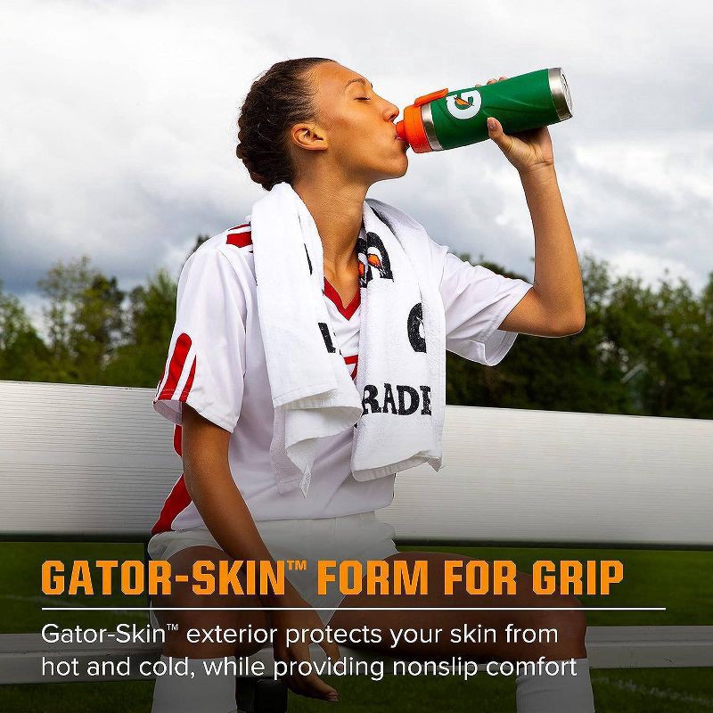 slide 2 of 5, Gatorade 22oz Stainless Steel Twist Cap Water Bottle - Gray, 22 oz