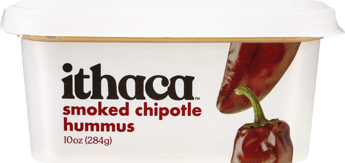 slide 1 of 10, Ithaca Cold-Crafted Smoked Chipotle Hummus, 10 oz