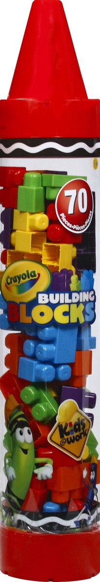 slide 5 of 6, Crayola 70Pc Blocks In 35" Tube, 35 in